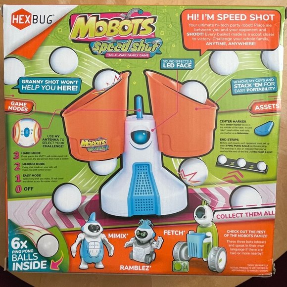 HEXBUG Mobots Speed Shot Tug Of War Family Game New Holidays Birthday Gifts - Picture 2 of 4